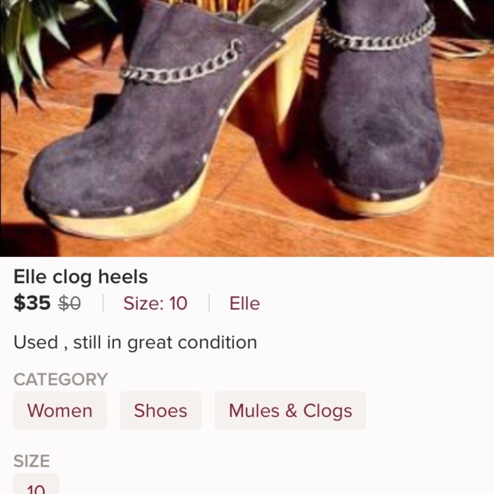 Elle clog heels